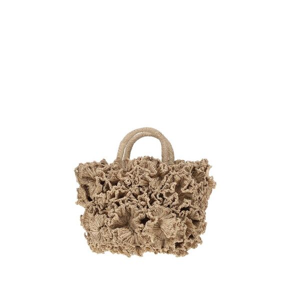 IBELIV Handbags - Ibeliv Women Coral Raffia Handbag